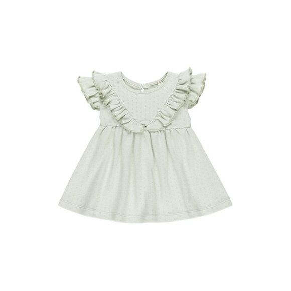 Quincy Mae Other - Quincy Mae Girls  Ruffle V Dress, Green